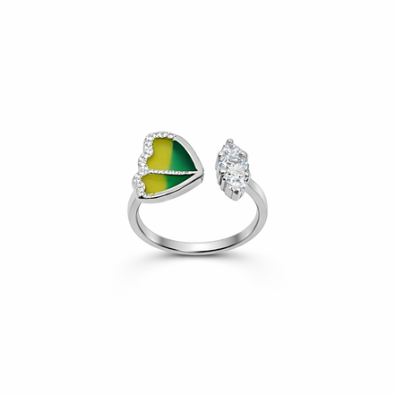 Verde Halo Love Ring