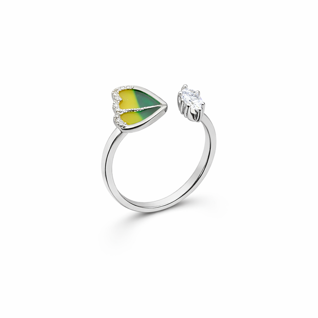 Verde Halo Love Ring