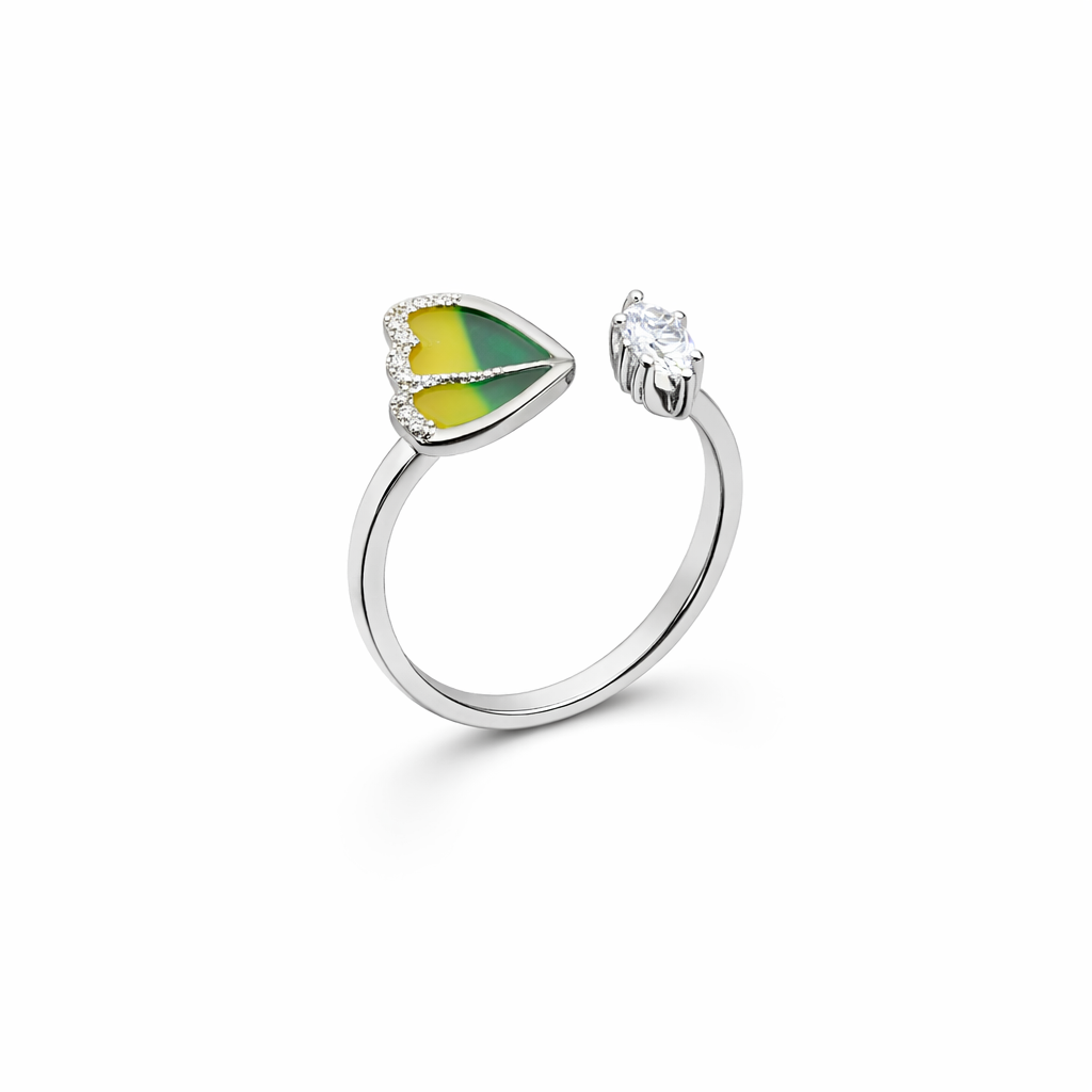 Verde Halo Love Ring