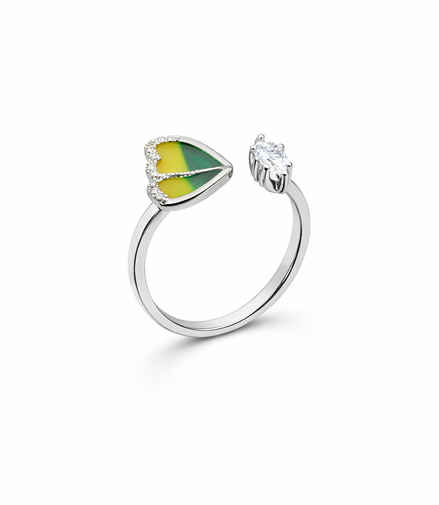 Verde Halo Love Ring