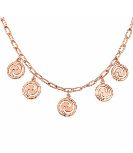 Fluid Motion Charm Necklace