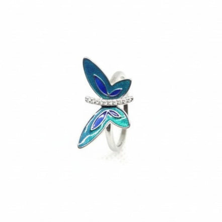 Azure Flight Enamel Ring