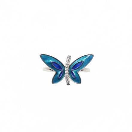 Azure Flight Enamel Ring