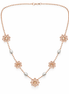 Rosette Grace 925 Sterling Silver Rose-Gold Chain Necklace