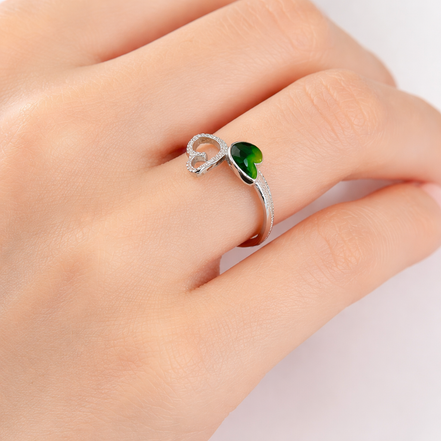 Verde Halo Love Ring