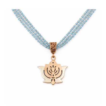 Divine Lotus Harmony Necklace Set