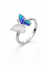 Blue Butterfly Ring