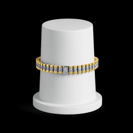 Imperial Radiance Diamond Bracelet for Men