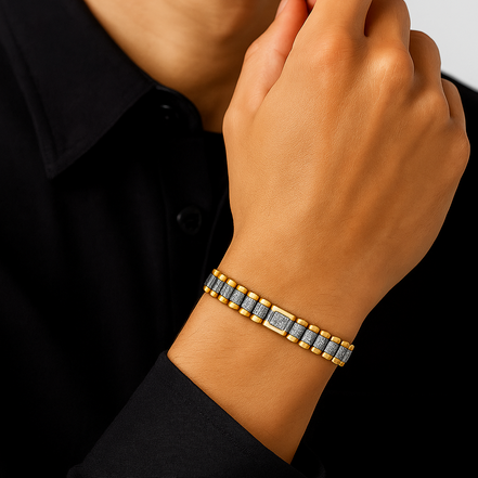 Imperial Radiance Diamond Bracelet for Men