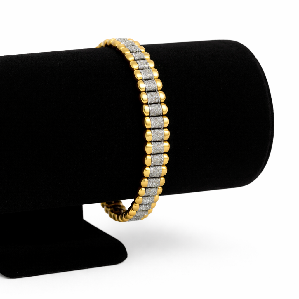 Imperial Radiance Diamond Bracelet for Men
