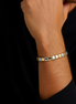 Sterlo Square Rose Gold Link Bracelet