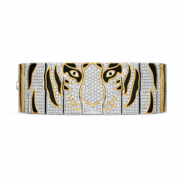 Tiger Royale Dual-Tone Bracelet For Him