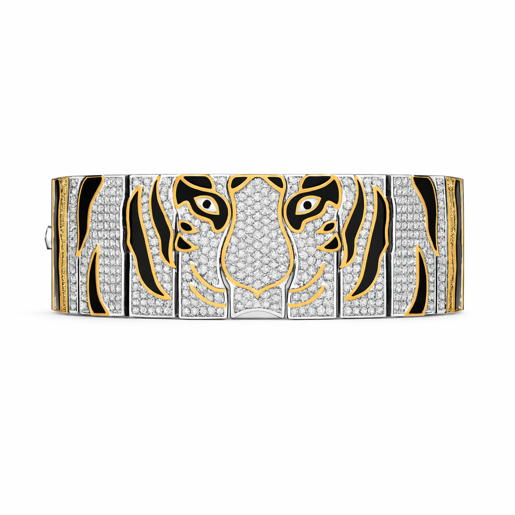 Tiger Royale Dual-Tone Bracelet For Him