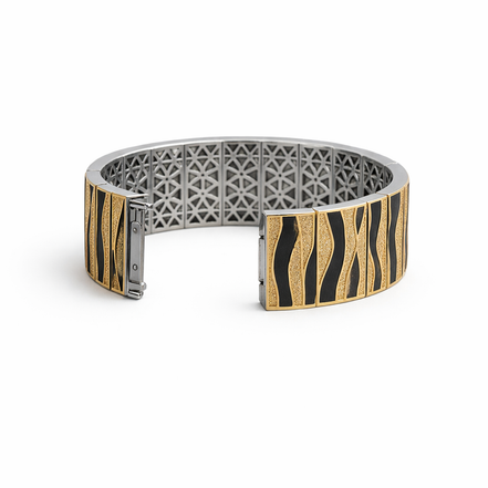 Tiger Royale Dual-Tone Bracelet For Him