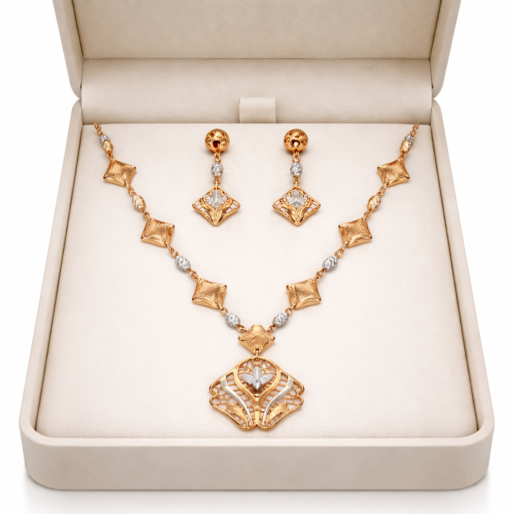 Aurora Geo Elegance Necklace Set