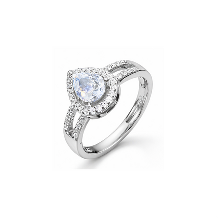 Celestia Halo Solitaire Ring